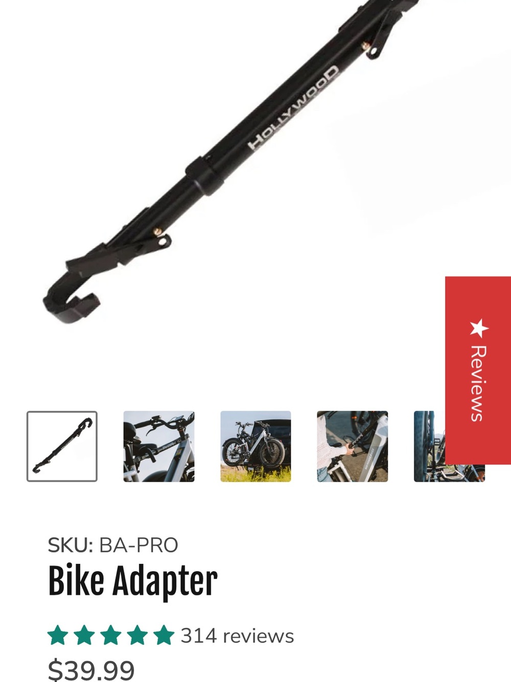 Hollywood Racks Bike Adapter Pro - Picture 3 of 3